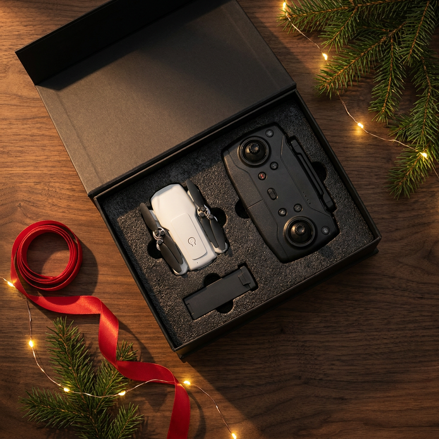 Apex Aerial drone in a luxury holiday gift box